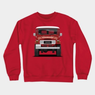 TLC FJ40 Hardtop Red Front Crewneck Sweatshirt